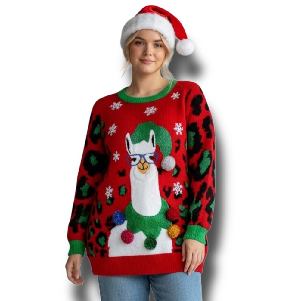 33 Degrees Women's Ugly Christmas Sweater  Holiday Party Novelty Knit XXL NWT